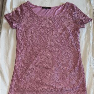 Elegant Pink Lace Top